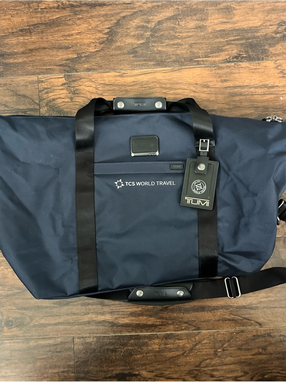 Tumi Navy and Black TCS World Travel Duffel